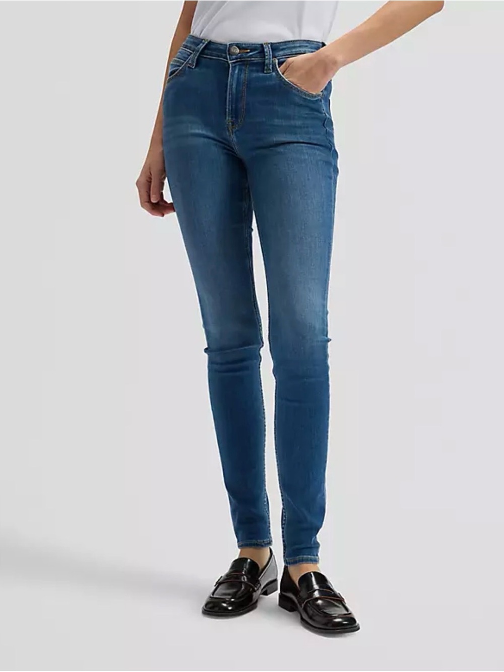 Lee Classic Scarlett Skinny Blue Jeans. W29 L31